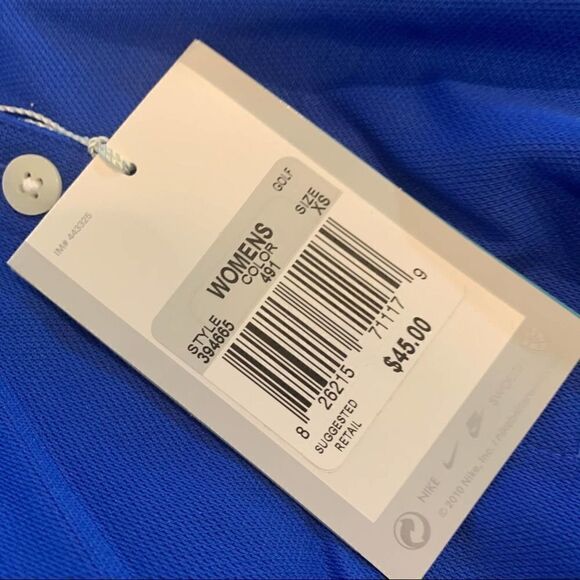 New Nike Golf Blue Tech Basic Dri-FIT Polo Shirt size XS - Picture 6 of 6